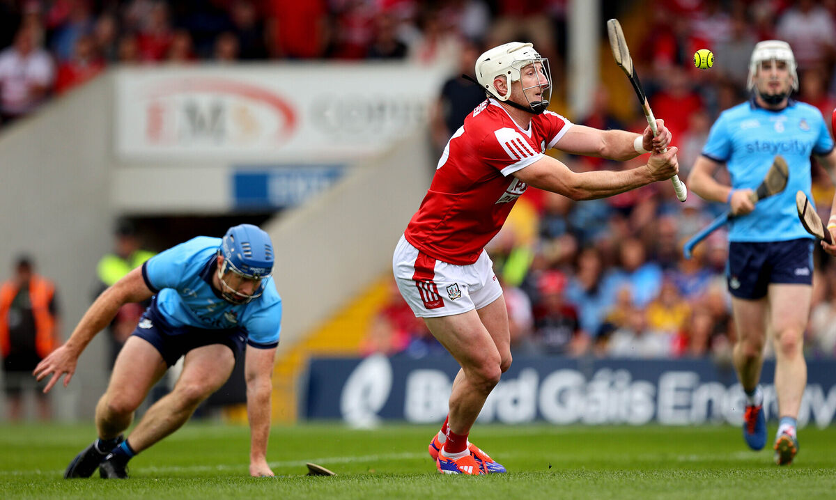 Cork’s Patrick Horgan shoots on goal. Pic Credit: Ryan Byrne, Inpho.