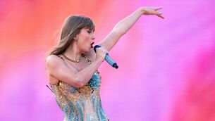 <p>Taylor Swift during the Eras Tour.</p>
