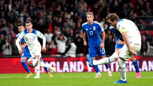 <p>PRACTICE: Harry Kane is England’s number-one penalty taker. Pic: Nick Potts/PA</p>