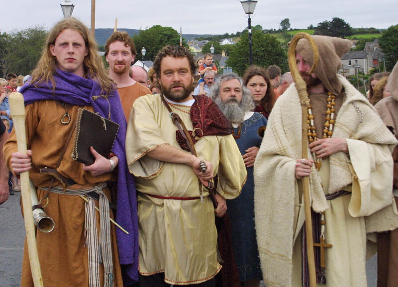 Brendan Grace and friends in a Brian Ború parade in Killaloe, Co Clare, where an annual Féile Brian Ború now commemorates the high king. Picture: Press 22