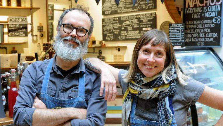 Donal and Virginia O'Gara, owners of My Goodness in the English Market, Cork. Picture: Denis Minihane.
