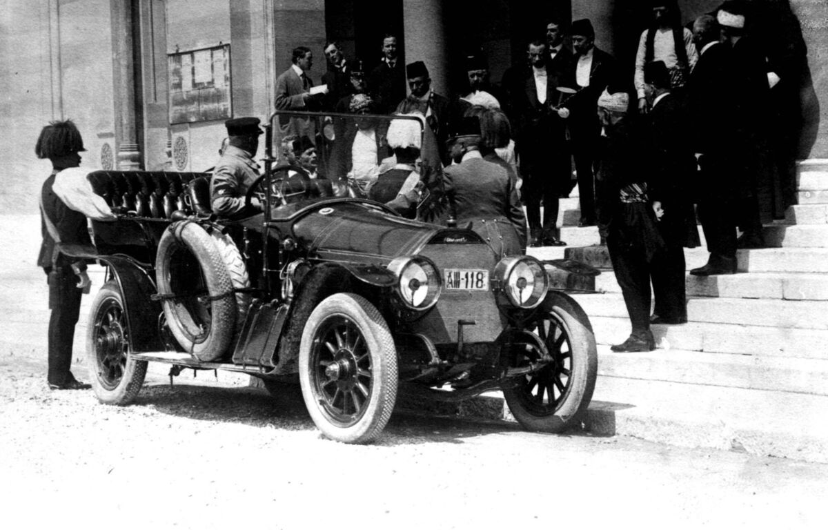 The Archduke Franz Ferdinand and The Duchess of Hohenburgh leaving the Town Hall of Sarajevo two minutes before they were assassinated, an act which led directly to the outbreak of the First World War. Picture: PA Wire
