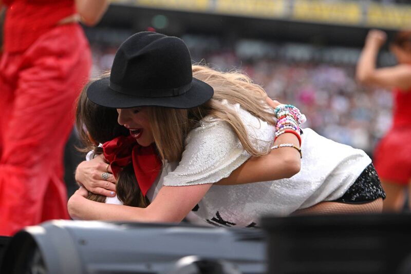 Taylor Swift hugs a young fan at The Eras Tour at Aviva Stadium in Dublin. Picture: Charles McQuillan/TAS24/Getty Images Taylor Swift hugs a young fan at The Eras Tour at Aviva Stadium in Dublin. Picture: Charles McQuillan/TAS24/Getty Images