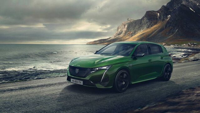 <p>The new Peugeot E308</p>