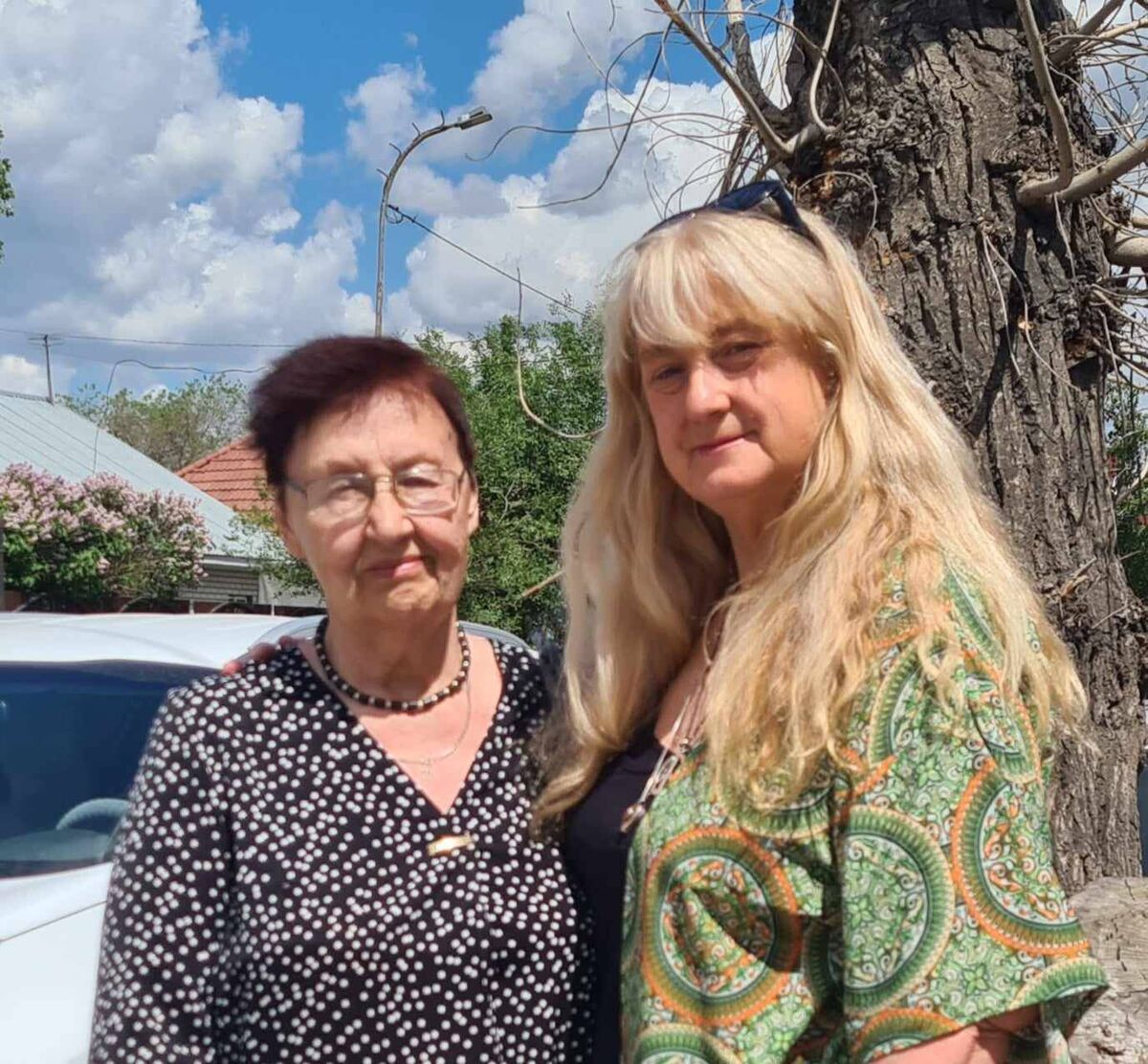 Fiona Corcoran (right) from the Greater Chernobyl Cause charity with Olga Petrovskaya who says she still suffers with negative health impacts from the Semipalatinsk Test Site. Fiona Corcoran (right) from the Greater Chernobyl Cause charity with Olga Petrovskaya who says she still suffers with negative health impacts from the Semipalatinsk Test Site.