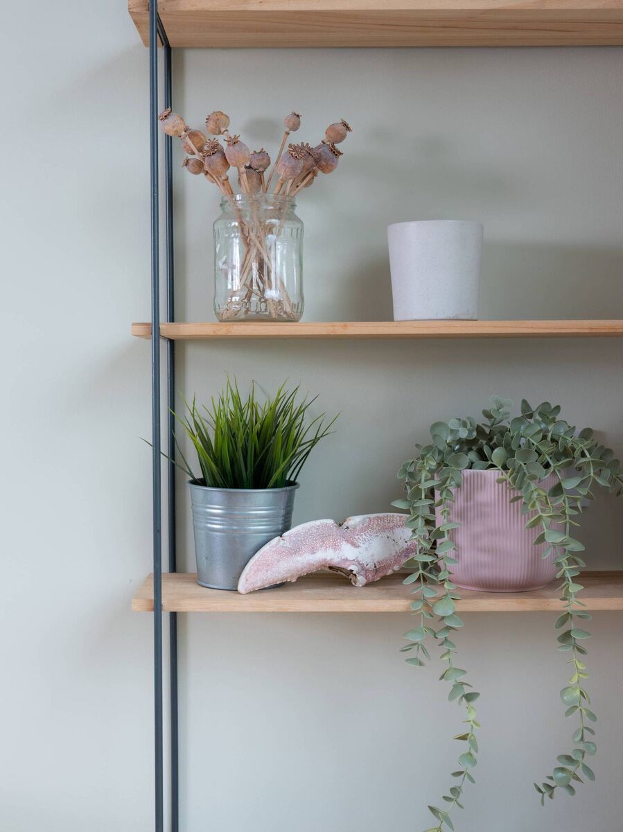 The television presenter wanted to go for colours that represented the sea and Wexford landscape, such as Dulux Heritage Green Earth seen on the wall.