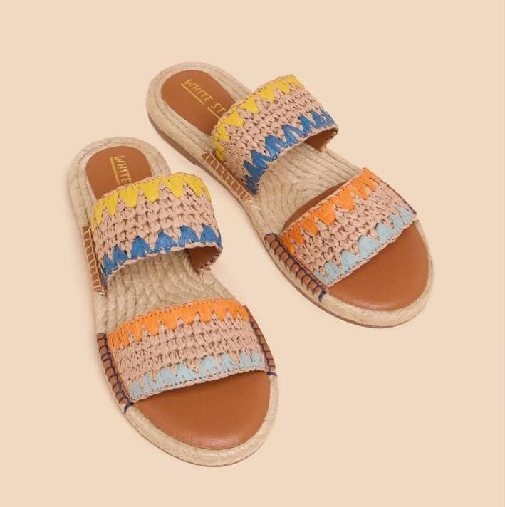 'Belflower' raffia mule, The White Stuff, €75