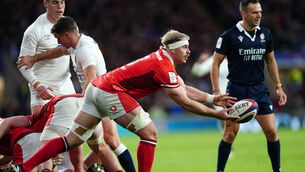 Wales’s Aaron Wainwright (David Davies/PA)