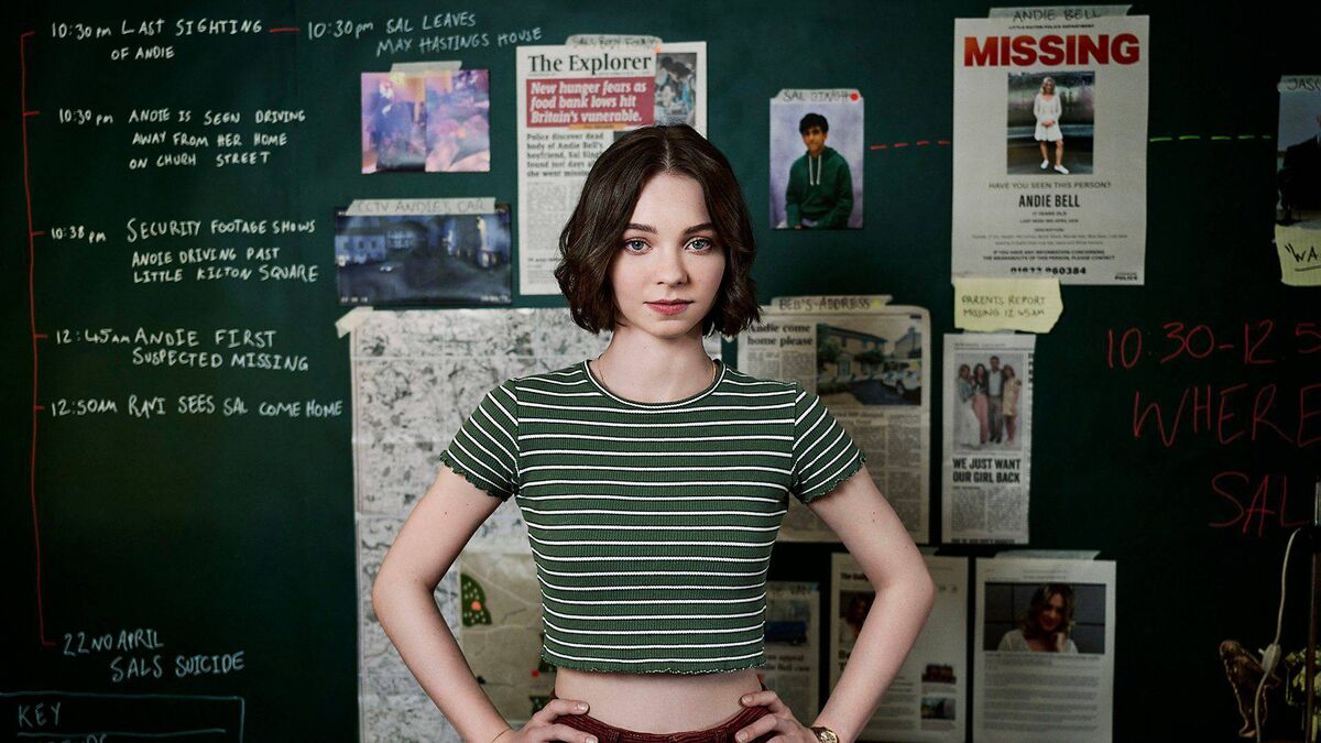 Emma Myers stars as Pip in the TV adaption of Holly Jackson’s YA bestseller The Good Girl’s Guide To Murder. Picture: BBC Emma Myers stars as Pip in the TV adaption of Holly Jackson’s YA bestseller The Good Girl’s Guide To Murder. Picture: BBC