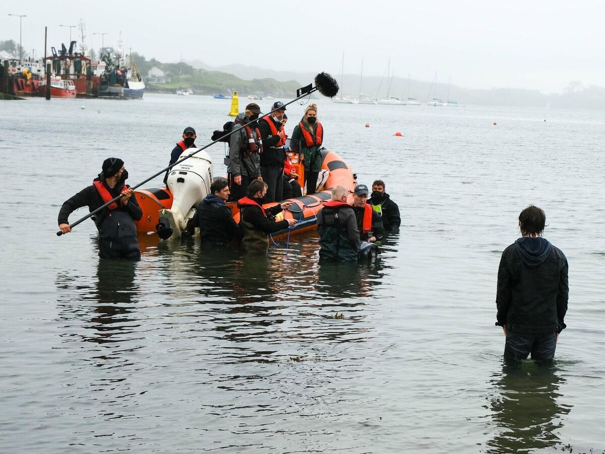 The Sparrow being filmed in Baltimore, Co Cork.