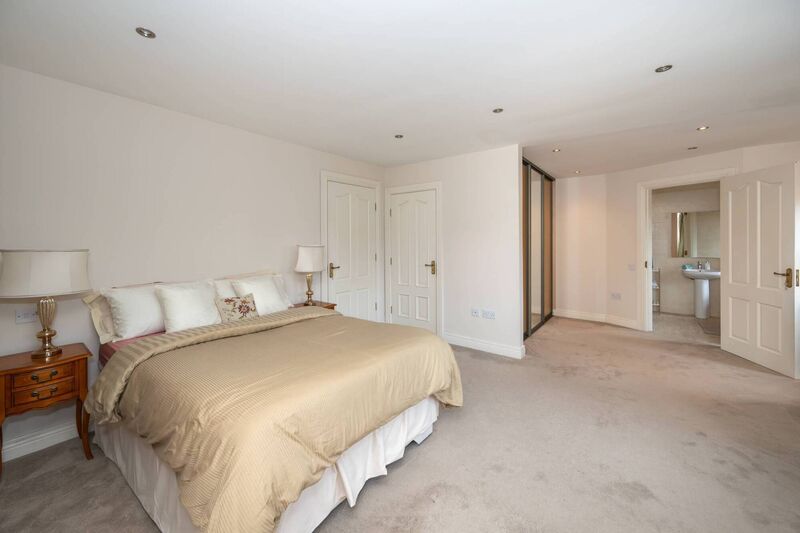 One of the five bedrooms