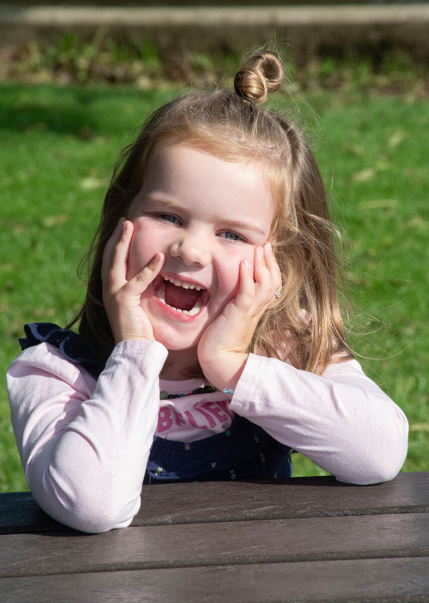 Five year old Daisy McArdle from Midleton pictured enjoying the sunshine on a family day out in Rostellan. Picture: Howard Crowdy