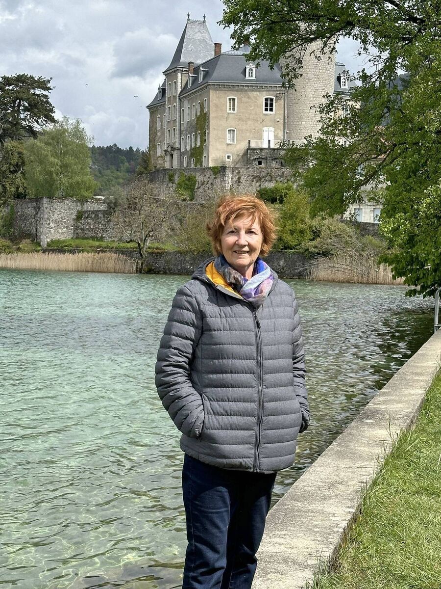 Dolores Cummins on a recent work trip to Annecy, France Dolores Cummins on a recent work trip to Annecy, France