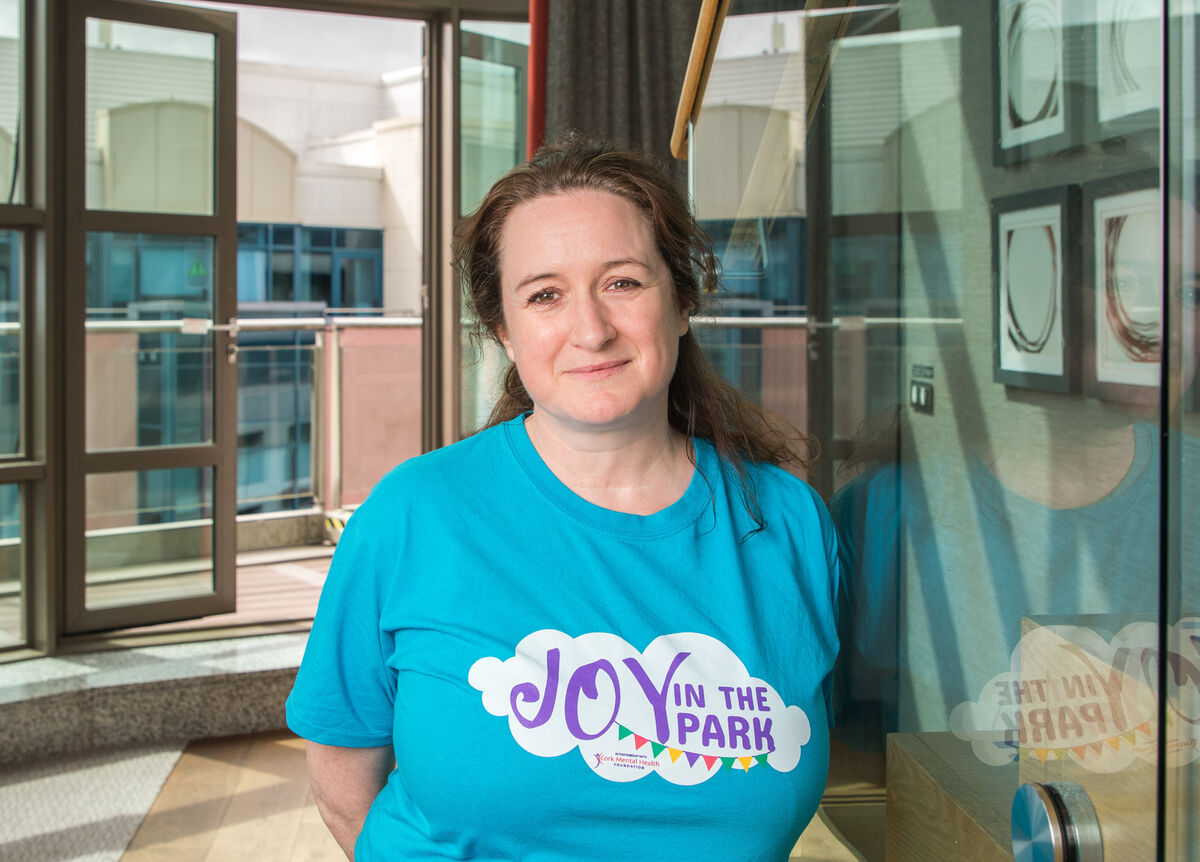 Organiser of the Joy in the Park event, Linda Plover at the announcement of Aslan topping the bill at the event in Fitzgerald's Park, Cork on the 21st July. Picture: David Creedon