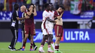 <p>Jefferson Savarino of Venezuela reacts after the defeat in the CONMEBOL Copa America 2024 quarter-final</p>