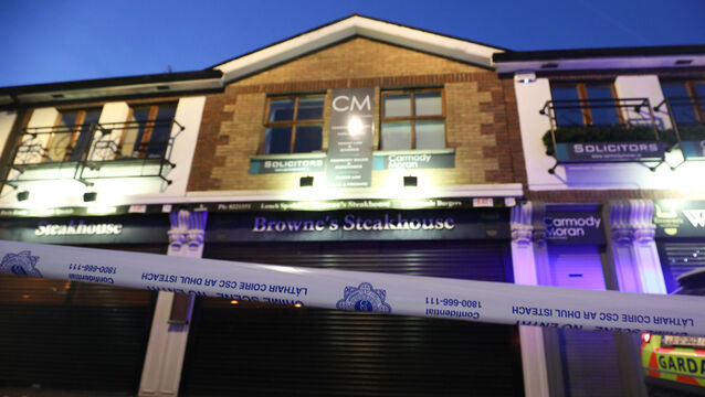 <p>Tristan Sherry died of blunt-force trauma to the head after he allegedly shot Mr Hennessy Sr at Browne's Steakhouse in Blanchardstown on December 24 last. File photo: Leah Farrell / © RollingNews.ie</p>