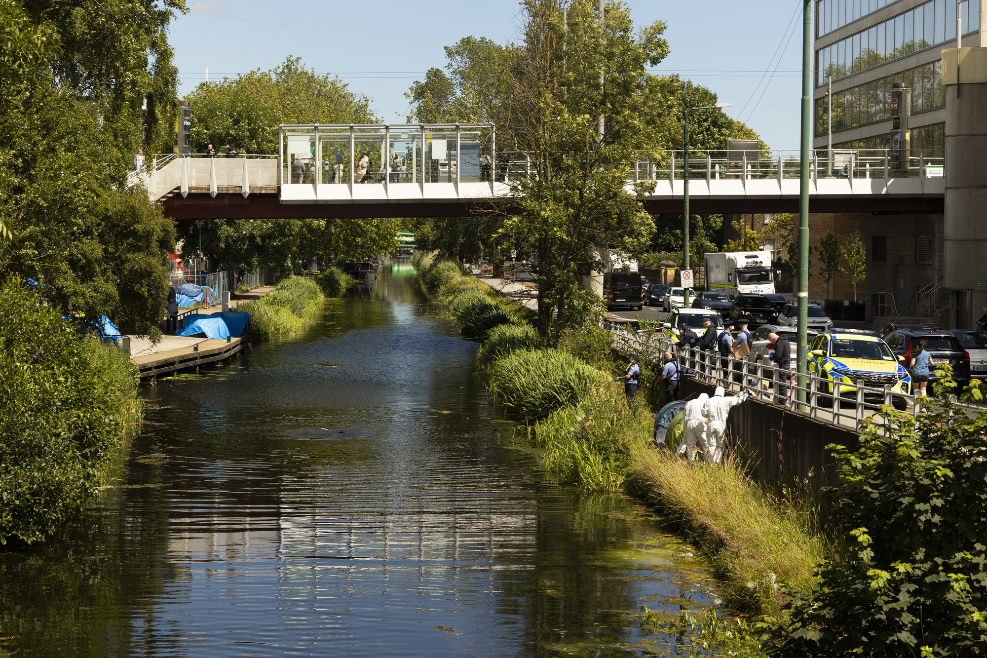 Gardaí were called to the scene when two men were found dead in the water shortly after 8am on Saturday. Picture: Sam Boal/Collins Photos