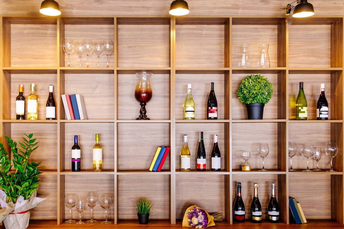 Organised storage is key for your home bar, whether it's an alcove or a whole room. File picture 