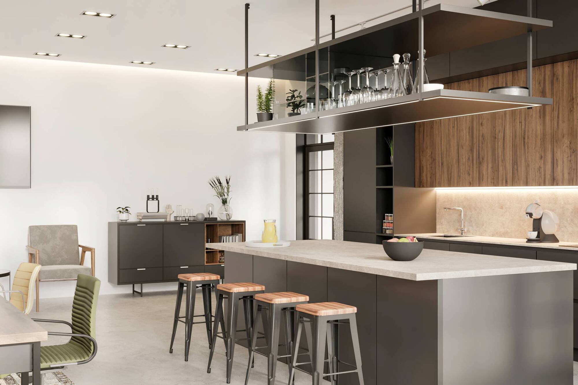 How to create a cool home bar no matter how tiny your living space