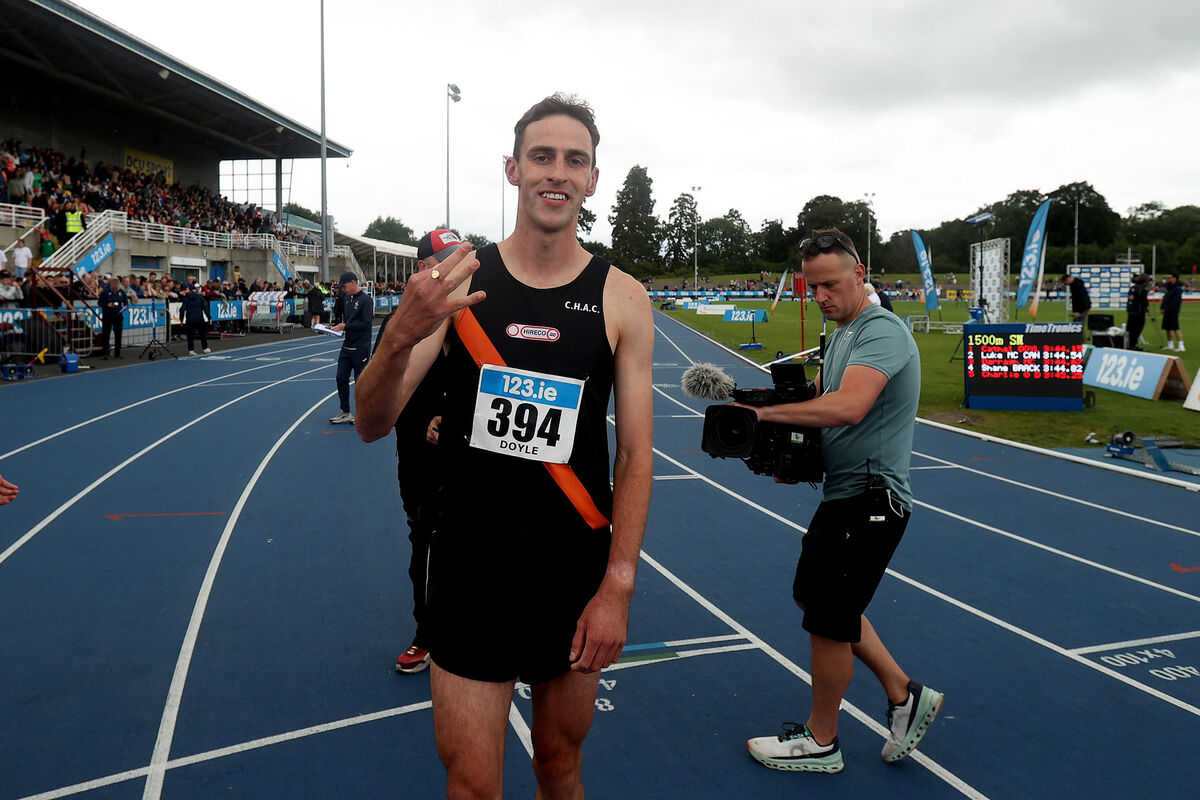 MAKING THE CUT: Cathal Doyle of Clonliffe Harriers AC at the 123.ie National Senior Track and Field Championships at Morton Stadium. Pic: ©INPHO/Bryan Keane