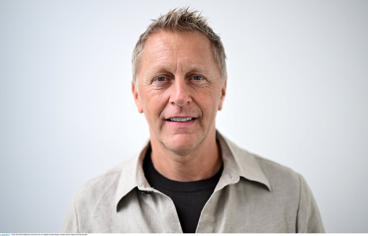 Heimir Hallgrímsson announced as the new Republic of Ireland Manager in Dublin. Photo by Stephen McCarthy/Sportsfile