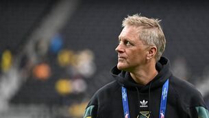 <p>Heimir Hallgrimsson, Head Coach of Jamaica prior the CONMEBOL Copa America 2024 Group B match between Ecuador and Jamaica at Allegiant Stadium on June 26, 2024 in Las Vegas, Nevada. (Photo by Candice Ward/Getty Images)</p>