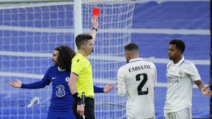 <p>French referee Francois Letexier. Picture: Manu Fernandez, AP</p>