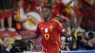 <p>Spain's Nico Williams has been one of the tournaments stand out players</p>
