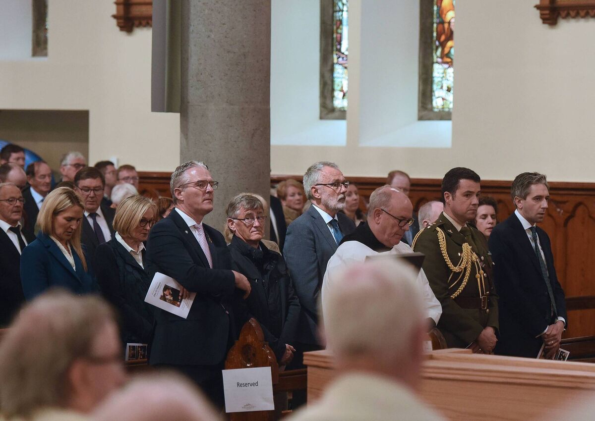 The funeral of two time All-Ireland winning football manager and former Fine Gael TD and Senator John O’Mahony took place this afternoon at the Cathedral , Ballaghaderreen.