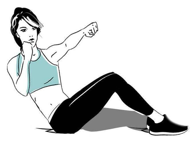 Sit-up punches Sit-up punches