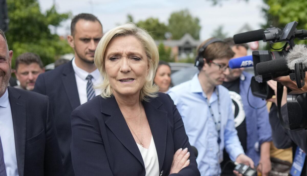 French far right leader Marine Le Pen says victory has merely been delayed. Emmanuel Macron’s second and final term ends in 2027 and no one is currently better placed to succeed him. Picture: Thibault Camus/AP
