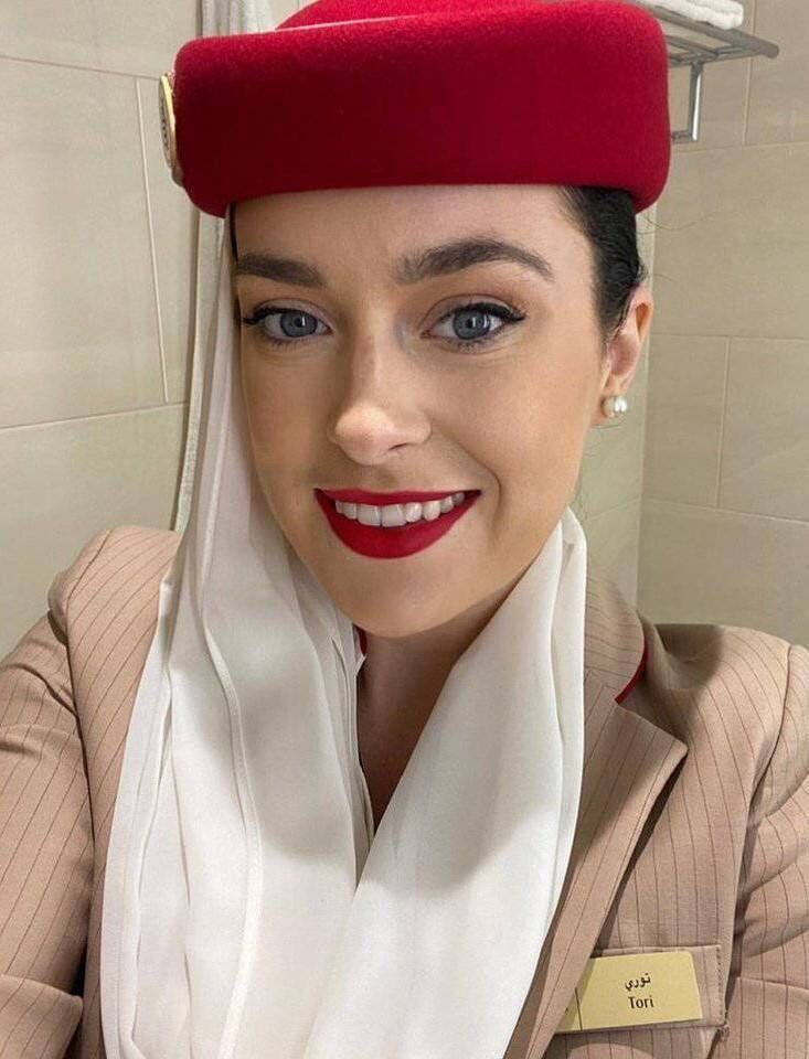 Fighting the case legally would have been left Tori Towey stuck in Dubai unable to work as a flight attendant with the travel ban imposed on her passport. Picture: Detained in Dubai