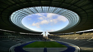 <p>The Olympiastadion in Berlin, Germany. Pic: Nick Potts/PA</p>
