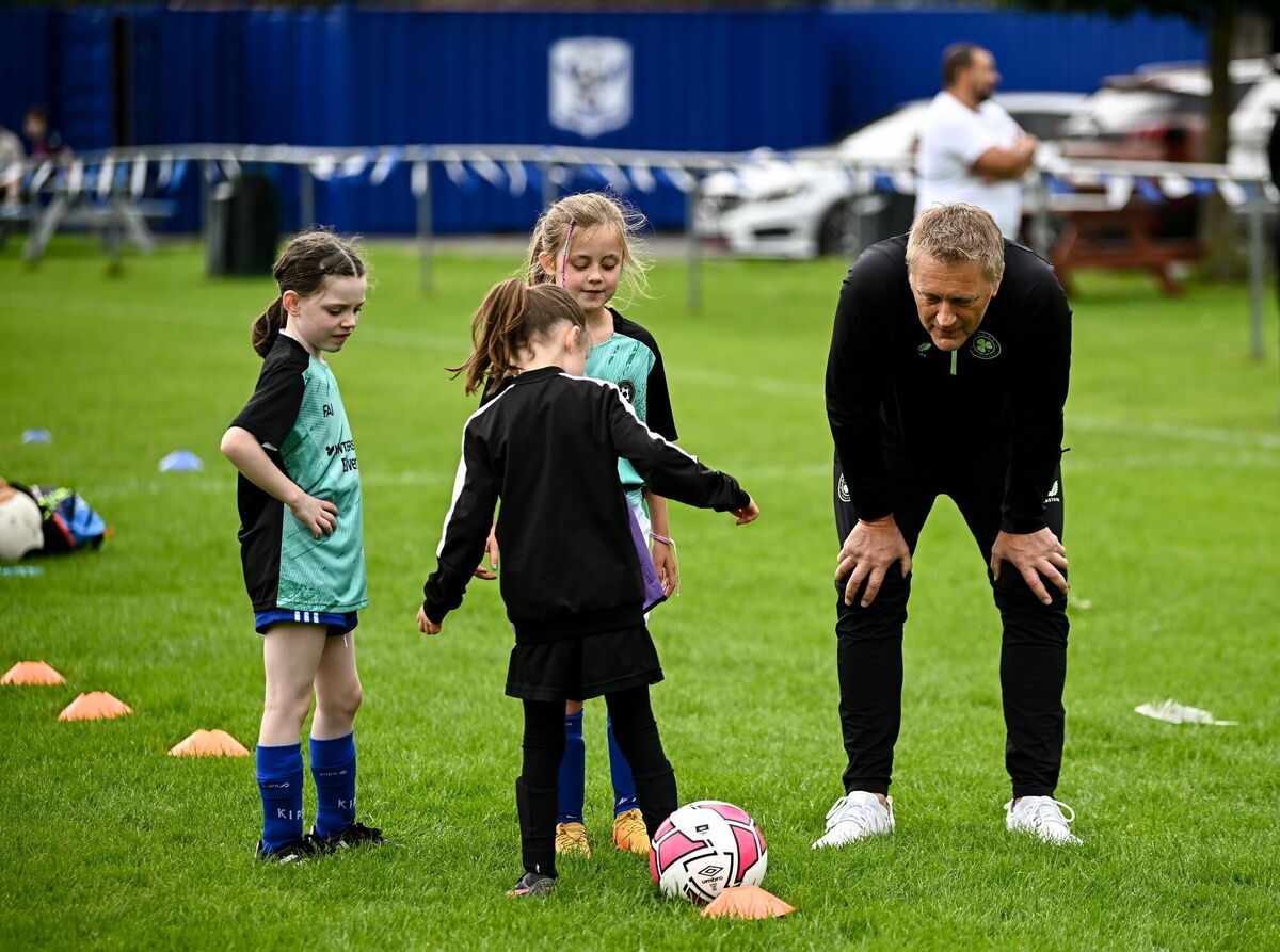 HallgrĂmsson with participants her skills during a visit to a FAI football camp at Verona FC in Blanchardstown, Dublin. Photo by Harry Murphy/Sportsfile HallgrĂmsson with participants her skills during a visit to a FAI football camp at Verona FC in Blanchardstown, Dublin. Photo by Harry Murphy/Sportsfile