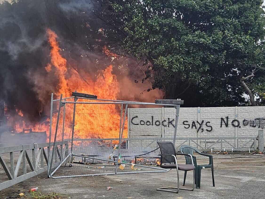 A fire broke out at a site earmarked for refugee accommodation in Coolock, Dublin
