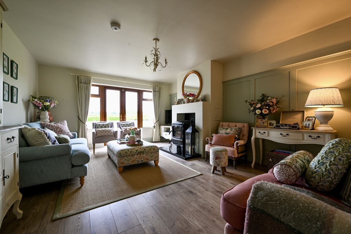 The main living space in Jessica Cunningham’s family home.