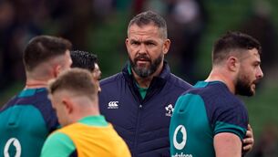 <p>NUMBER ONE: Ireland head coach Andy Farrell during the Guinness Six Nations match at the Aviva Stadium, Dublin. Picture date: Saturday March 16, 2024.</p>