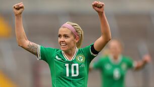 <p>UNDERESTIMATED: Ireland’s Denise O'Sullivan celebrates after the match. Pic Credit ©INPHO/James Crombie.</p>