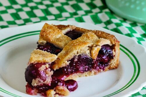 Ruby Bhogal’s cherry and almond pie