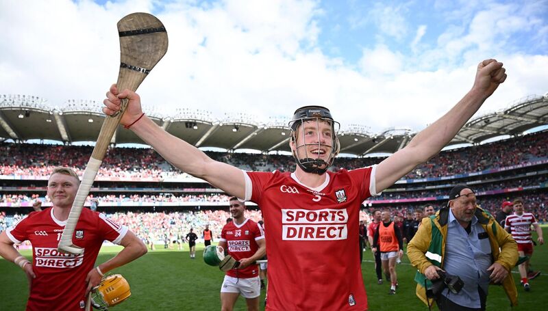 WINNING FEELING: Cork's Eoin Downey celebrates after his side's victory over Limerick. Pic: Seb Daly/Sportsfile