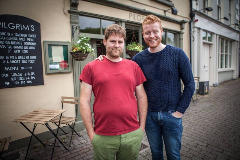 Mark Moriarty (right) with chef Mark Jennings in Beyond The Menu