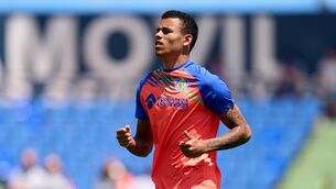 <p>Mason Greenwood of Getafe CF warms up prior to the LaLiga EA Sports match against RCD Mallorca. Picture: Angel Martinez/Getty Images</p>