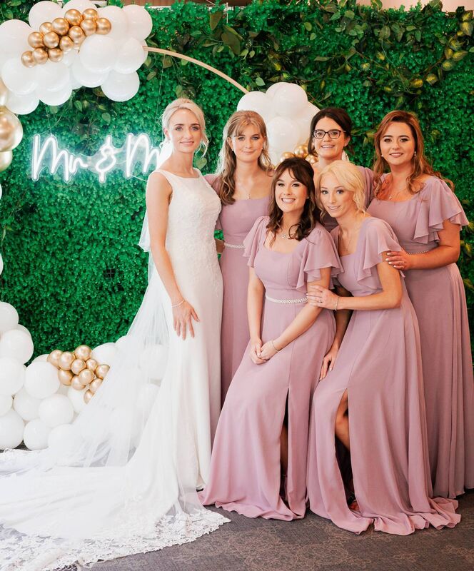 Amanda Lyne with Shauna Lyne, Gillian Fitzgerald, Katie O'Riordan, Helena O'Donoghue and Amanda Courtney.