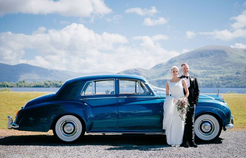  Amanda Lyne was chauffeured to exchange vows with Alan MacSweeney in a Rolls-Royce. Pictures: Dylan Clifford 