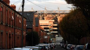 <p> Drumcondra, with Croke Park GAA stadium in the far distance.</p>