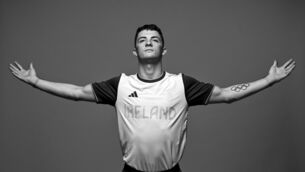 <p>Gymnast Rhys McClenaghan during a Paris 2024 team announcement for gymnastics. Photo by Ramsey Cardy/Sportsfile</p>