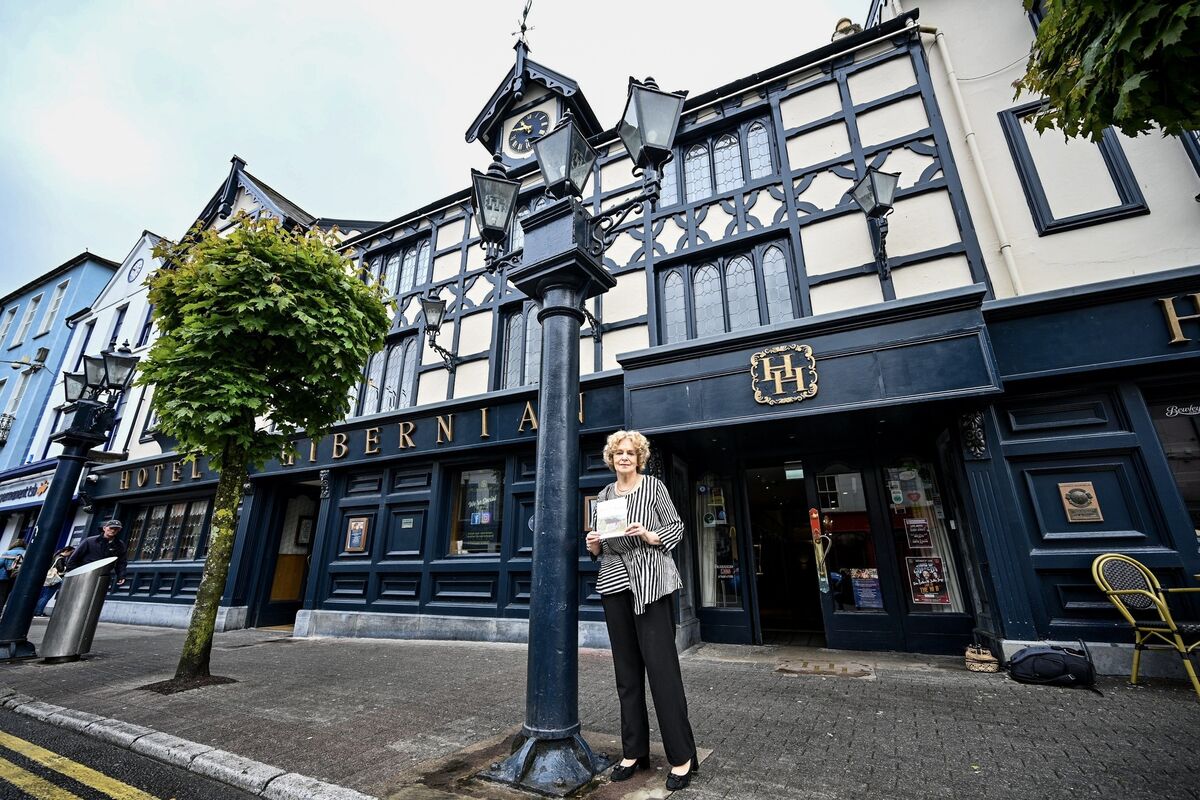 Dramatist Mai Rafferty pictured outside the Hibernian Hotel in Mallow. Picture: Chani Anderson Dramatist Mai Rafferty pictured outside the Hibernian Hotel in Mallow. Picture: Chani Anderson