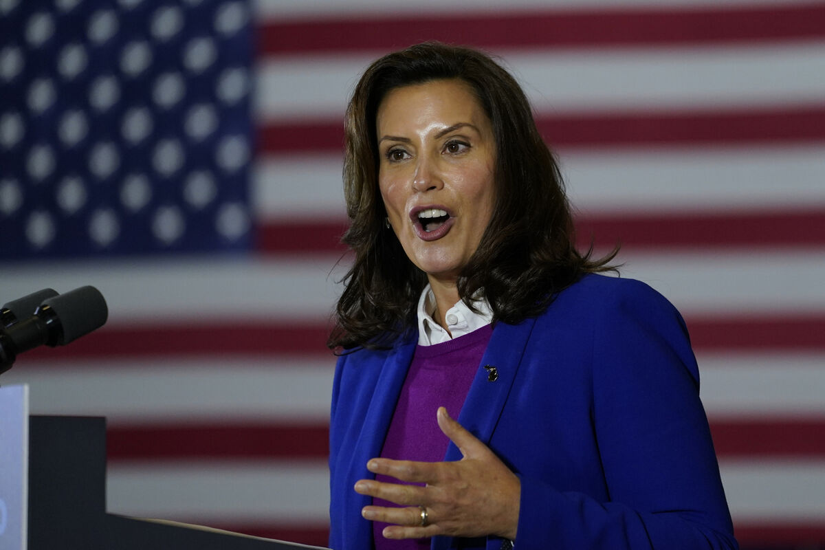 Michigan Governor Gretchen Whitmer speaks at Beech Woods Recreation Center, in Southfield, Michigan. Picture: AP Photo/Carolyn Kaster