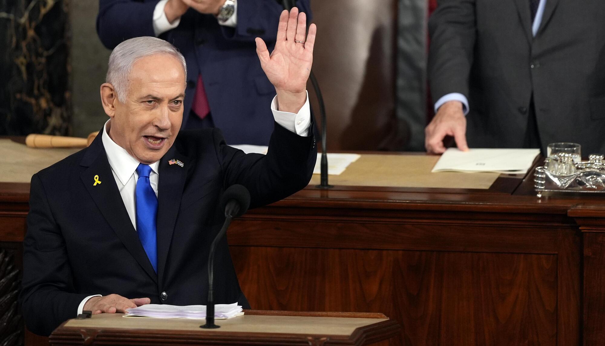 Benjamin Netanyahu vows to press on with war in Gaza until ‘total victory’