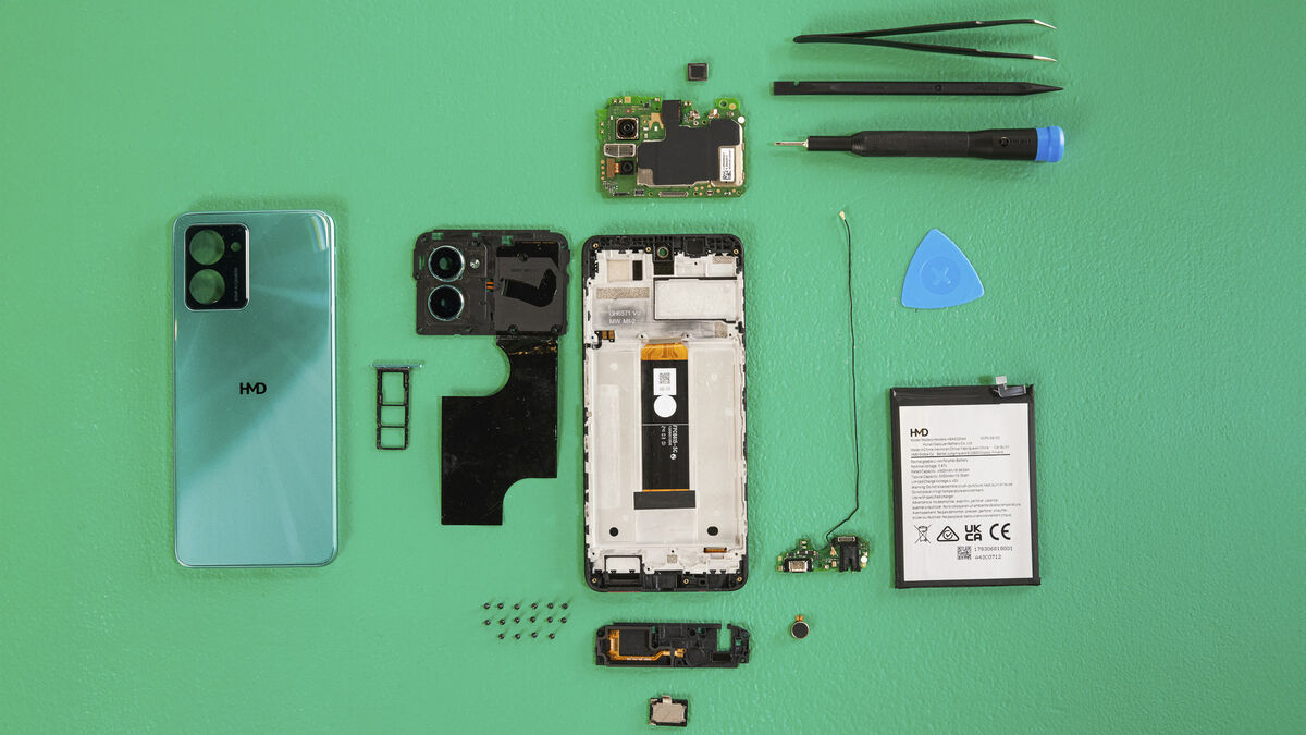 HMD partnered with iFixit, which supplies the parts needed to repair the Pulse Pro. Picture: HMD.
